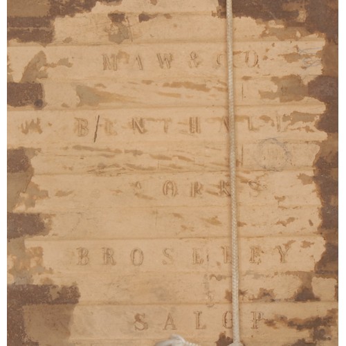 4064 - Wall Tiles - a pair of 19th century Maw & Co., Broseley, Salop wall tiles, each in bold relief with ... 