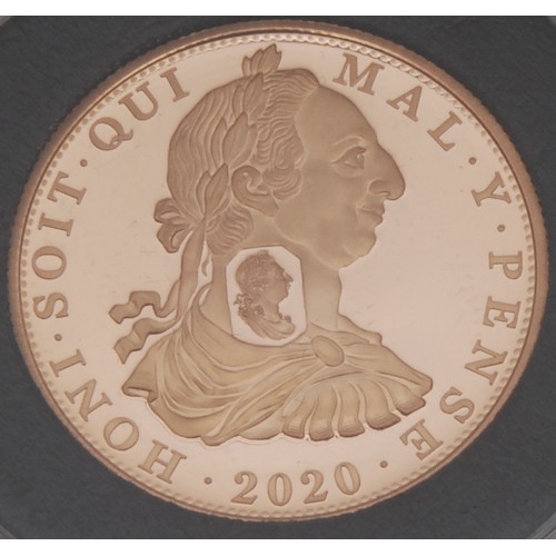 3016 - Gold Proof Coins - The East India Company London, 22ct gold King George III five coin set, comprisin... 