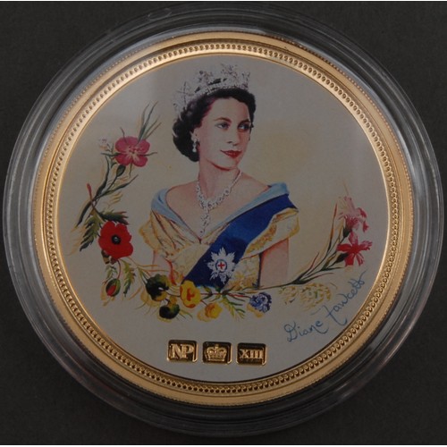 3025 - Gold proof coins - Westminster, 9ct gold The Coronation Jubilee 1oz coin, 28.35g, limited edition 2/... 