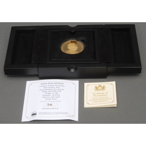 3026 - Gold proof coins - Tower Mint Ltd, 24ct gold Celebrating the 10th Anniversary of the Duke and Duches... 