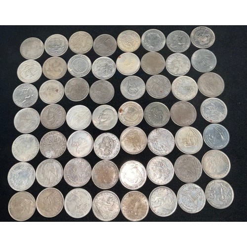 5227 - Numismatics – USA: Crown sized coins, mostly replicas: dollars 1795, 1796, 1799, 1851, 1865 & 1882, ... 