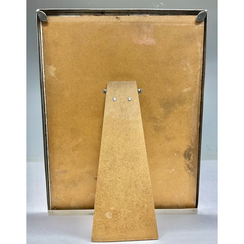 5024 - An Edwardian silver rectangular photograph frame, Stokes & Ireland Ltd, Chester 1906, 23cm x 18cm, 1... 