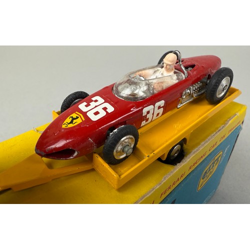 3037 - A Corgi die-cast scale model, Land-Rover with Ferrari Racing car on Trailer, Gift Set Number 17, spr... 