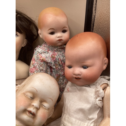 Antique Armand Marseille 353 oriental head( damaged cracked and