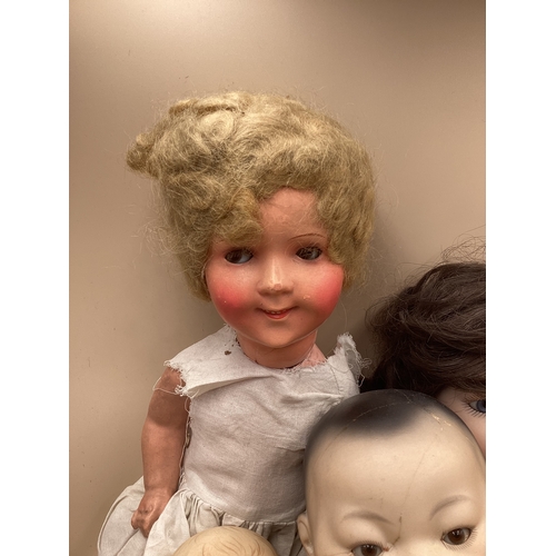 Antique Armand Marseille 353 oriental head( damaged cracked