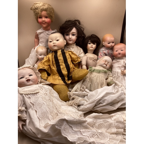 アンティークドール　ビスクドールArmand Marseille 353 An Armand Marseille bisque head Oriental boy doll, impressed