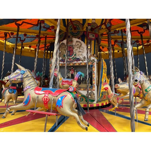 A handmade scratch built model, of a Fairground Carousel, made by Geoff ...