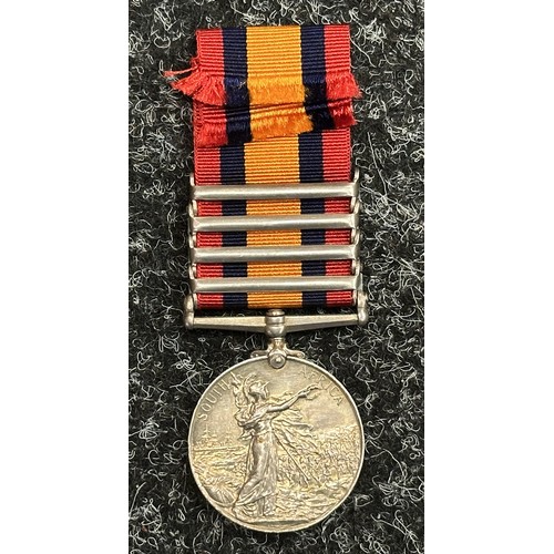 5008 - Victorian Queens South Africa Medal with Wittenbergen, Diamond Hill, Johannesburg and Cape Colony Cl... 