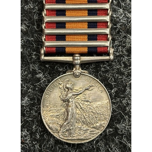 5008 - Victorian Queens South Africa Medal with Wittenbergen, Diamond Hill, Johannesburg and Cape Colony Cl... 