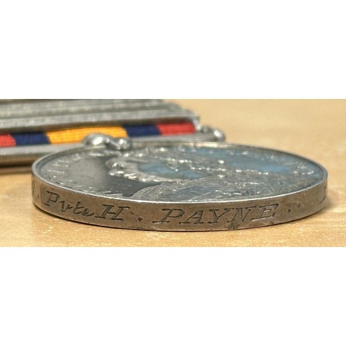 5008 - Victorian Queens South Africa Medal with Wittenbergen, Diamond Hill, Johannesburg and Cape Colony Cl... 