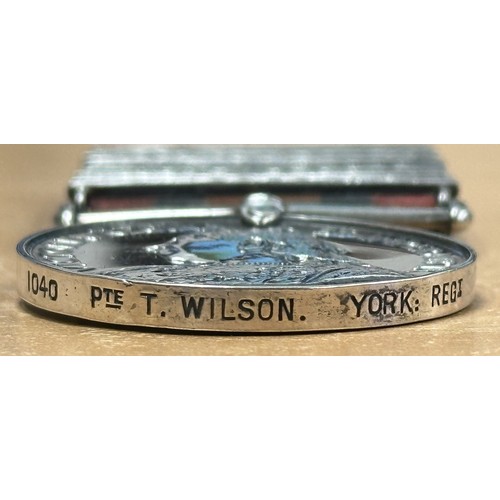 5009 - Victorian Queens South Africa Medal with 7 clasps, South Africa 1901, Belfast, Diamond Hill, Johanne... 