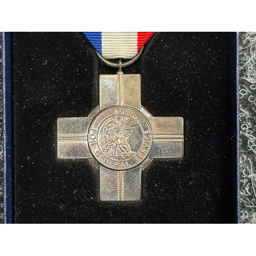 5063 - Unofficial General Service Cross by Bigbury Mint complete with ribbon and pin and in fitted case of ... 