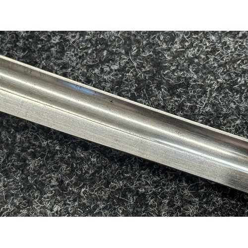 5076 - British 1899 Pattern Cavalry Sword with single edged fullered blade 850mm in length marked 