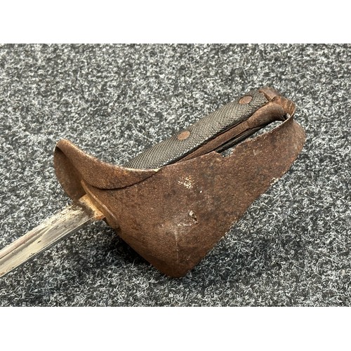 5076 - British 1899 Pattern Cavalry Sword with single edged fullered blade 850mm in length marked 