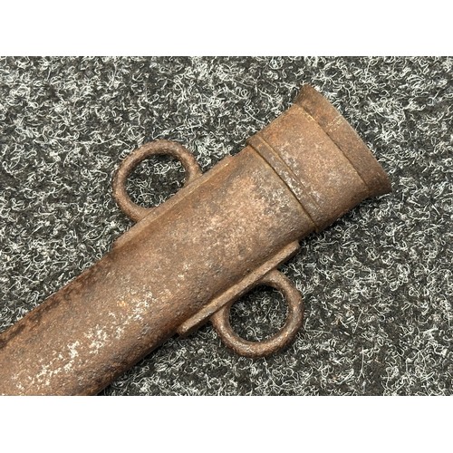 5076 - British 1899 Pattern Cavalry Sword with single edged fullered blade 850mm in length marked 