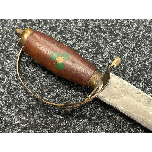 5076 - British 1899 Pattern Cavalry Sword with single edged fullered blade 850mm in length marked 