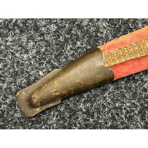 5076 - British 1899 Pattern Cavalry Sword with single edged fullered blade 850mm in length marked 