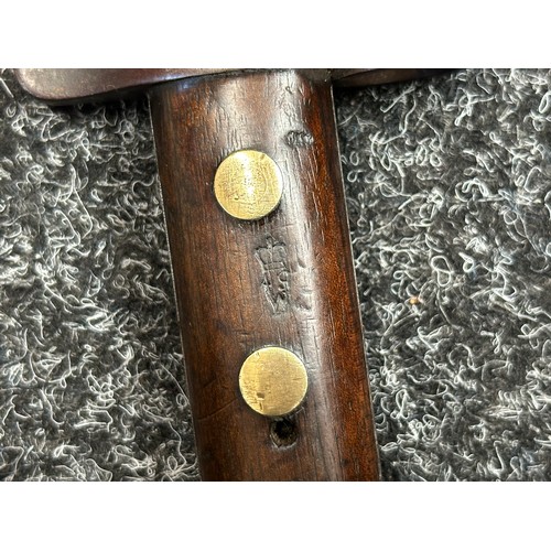 5084 - Boer War Lee Metford Bayonet with double edged blade 300mm in length, maker marked 