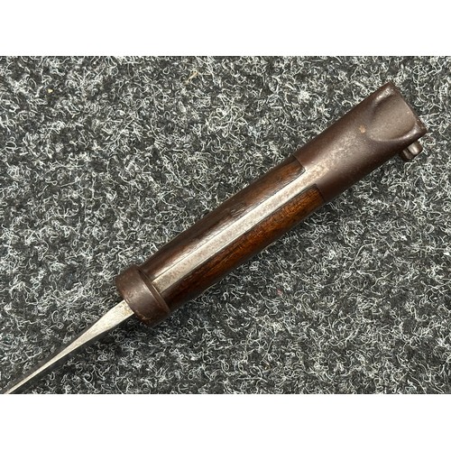 5084 - Boer War Lee Metford Bayonet with double edged blade 300mm in length, maker marked 