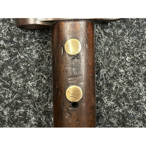 5084 - Boer War Lee Metford Bayonet with double edged blade 300mm in length, maker marked 