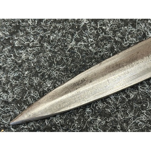 5084 - Boer War Lee Metford Bayonet with double edged blade 300mm in length, maker marked 
