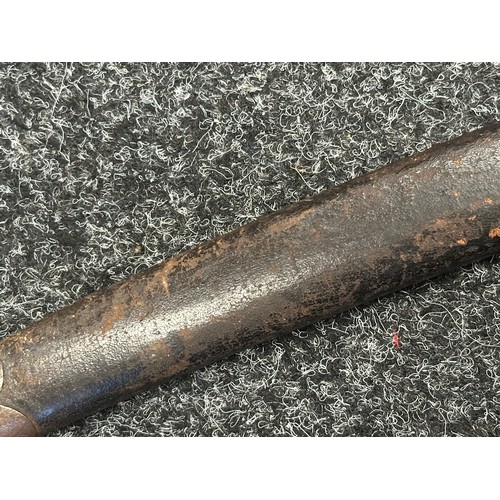 5088 - British P1860 Martini Henry Yataghan sword bayonet with curved fullered blade 577mm in length. Germa... 