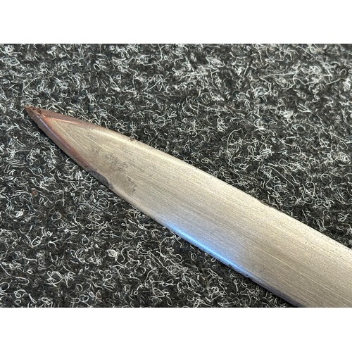 5098 - US Officers Sword with curved fullered blade with etched decoration to both sides including 