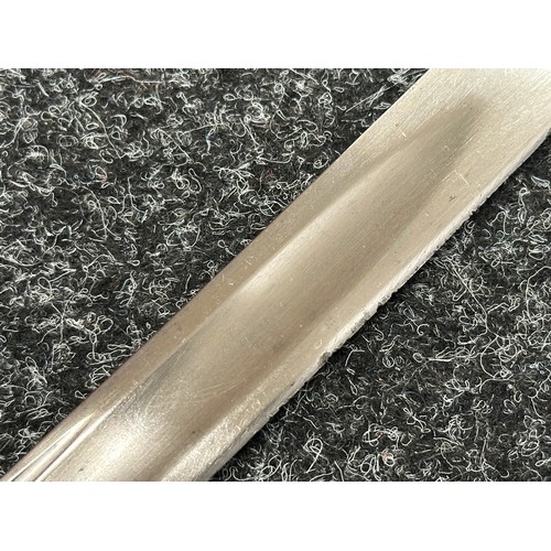 5098 - US Officers Sword with curved fullered blade with etched decoration to both sides including 