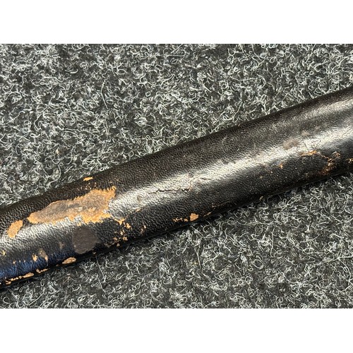 5098 - US Officers Sword with curved fullered blade with etched decoration to both sides including 