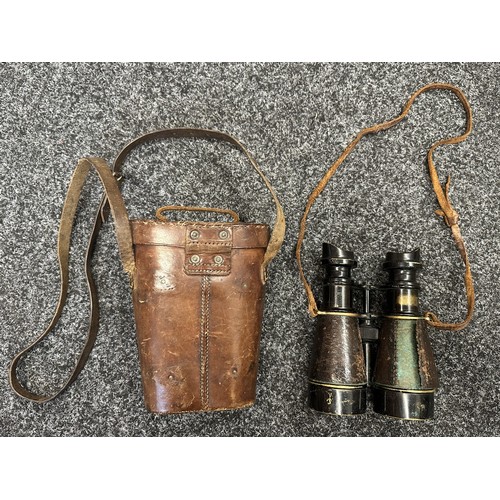 5109 - WW1 British French Made Binoculars marked 