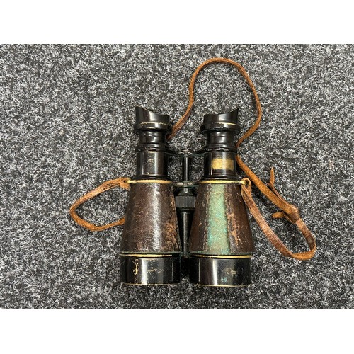 5109 - WW1 British French Made Binoculars marked 