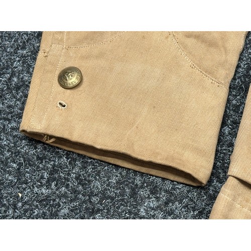 5111 - WW1 British Khaki Drill Tunic Sgt Kings African Rifles complete with original buttons, brass shoulde... 