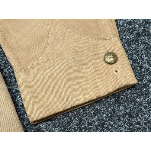 5111 - WW1 British Khaki Drill Tunic Sgt Kings African Rifles complete with original buttons, brass shoulde... 