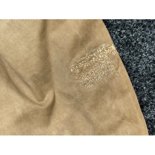 5111 - WW1 British Khaki Drill Tunic Sgt Kings African Rifles complete with original buttons, brass shoulde... 