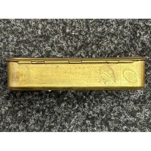 5119 - WW1 British Princess Mary's Gift Tin Christmas 1914, no contents, good original gilt finish intact. ... 