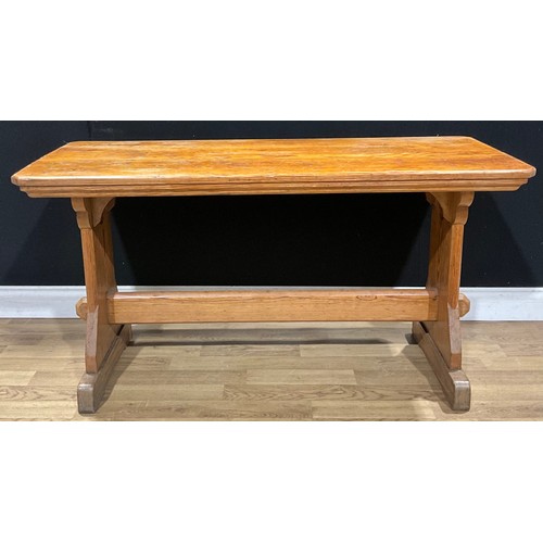 An Arts & Crafts period pitch pine centre table, possibly ...