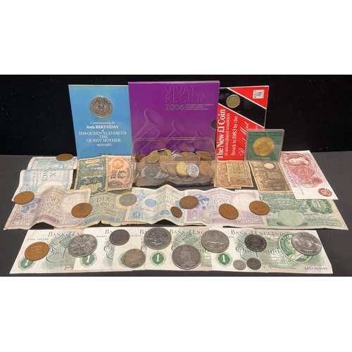 Numismatics – a collection of banknotes and coins,, to include: Notes ...
