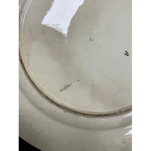 30 - A 19th century Wedgwood creamware, decorated with transfer print of boy riding a fish, impressed mar... 