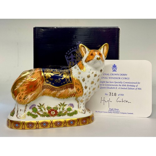 3178 - A Royal Crown Derby paperweight, The Royal Windsor Corgi, specially commissioned by Peter Jones to c... 