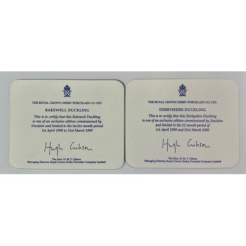 3027 - A Royal Crown Derby paperweight, Bakewell Duckling, exclusive edition commissioned by Sinclairs, lim... 