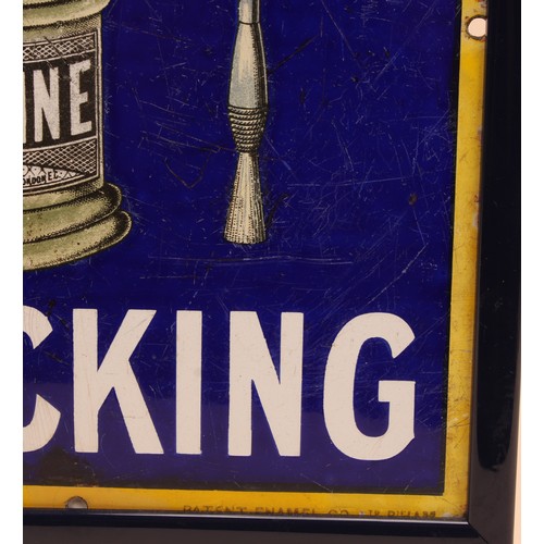 Advertising - an early 20th century rectangular pictorial enamel sign ...