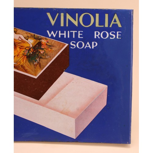 Advertising - a rectangular double sided flanged pictorial enamel sign ...