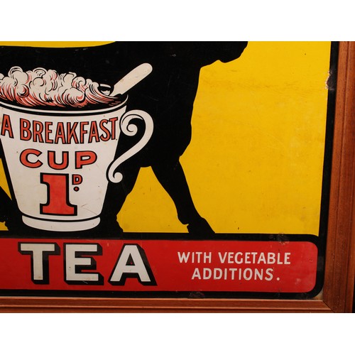 537 - Advertising - a rectangular pictorial enamel sign, Ju-Vis Beef Tea, inscribed and illustrated in red... 
