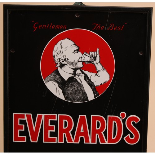 Advertising - Breweriana - a rectangular pictorial enamel sign, Everard ...