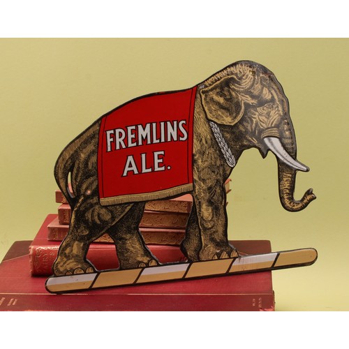 Advertising - Breweriana - a shaped pictorial enamel sign, Fremlins Ale ...