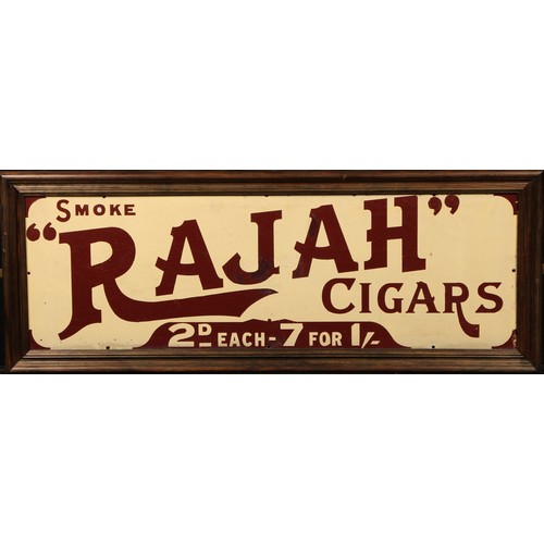 Advertising - Tobacco - an early 20th century rectangular enamel sign ...