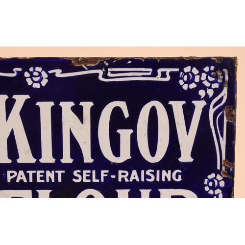 Advertising - an early 20th century rectangular double sided flanged ...