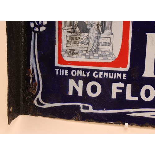 Advertising - an early 20th century rectangular double sided flanged ...