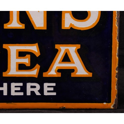 Advertising - an early 20th century rectangular flanged double sided ...