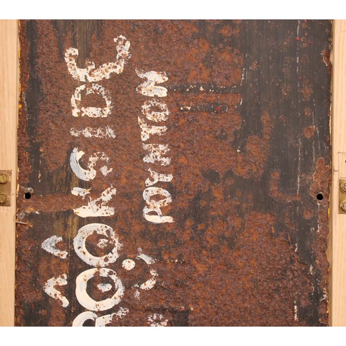 Advertising - an early 20th century rectangular enamel sign, B ...